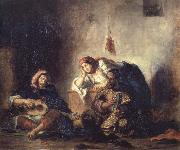 Eugene Delacroix Jewish Musicians of Mogador oil on canvas